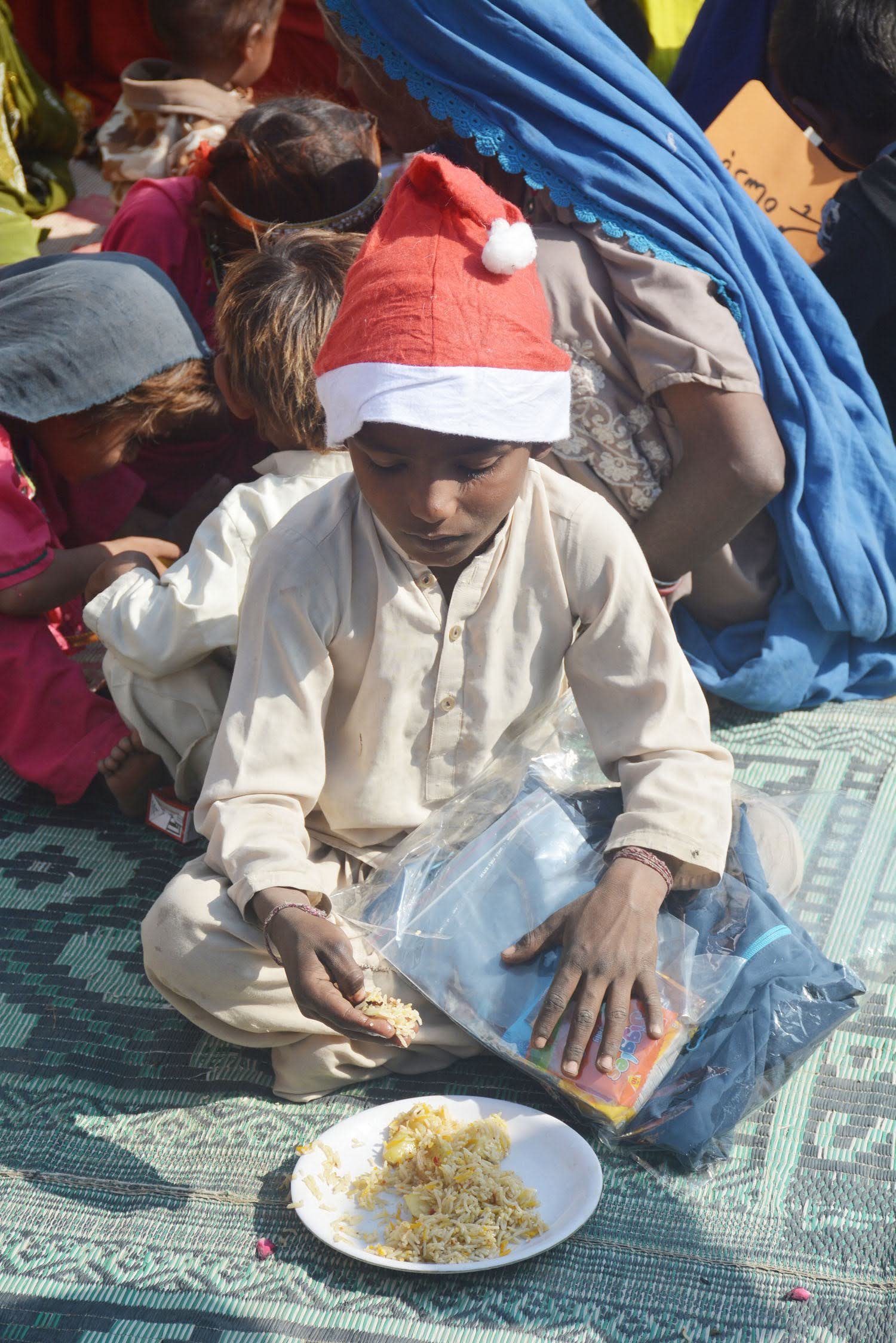Christmas outreach mission, interior Sindh